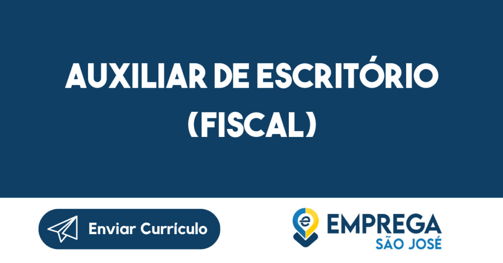 Auxiliar De Escritório (Fiscal)-São José Dos Campos - Sp 1