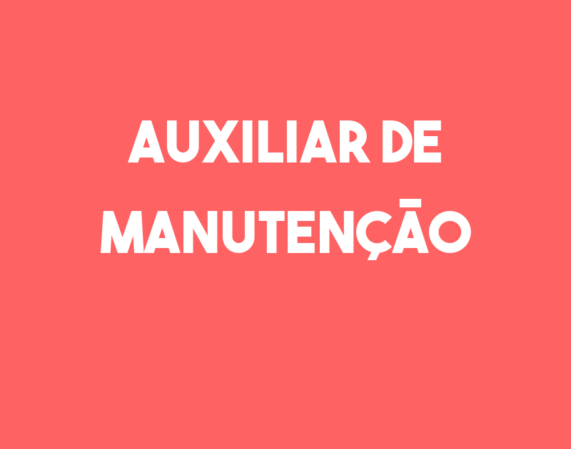 Auxiliar De Manutenção-São José Dos Campos - Sp 1