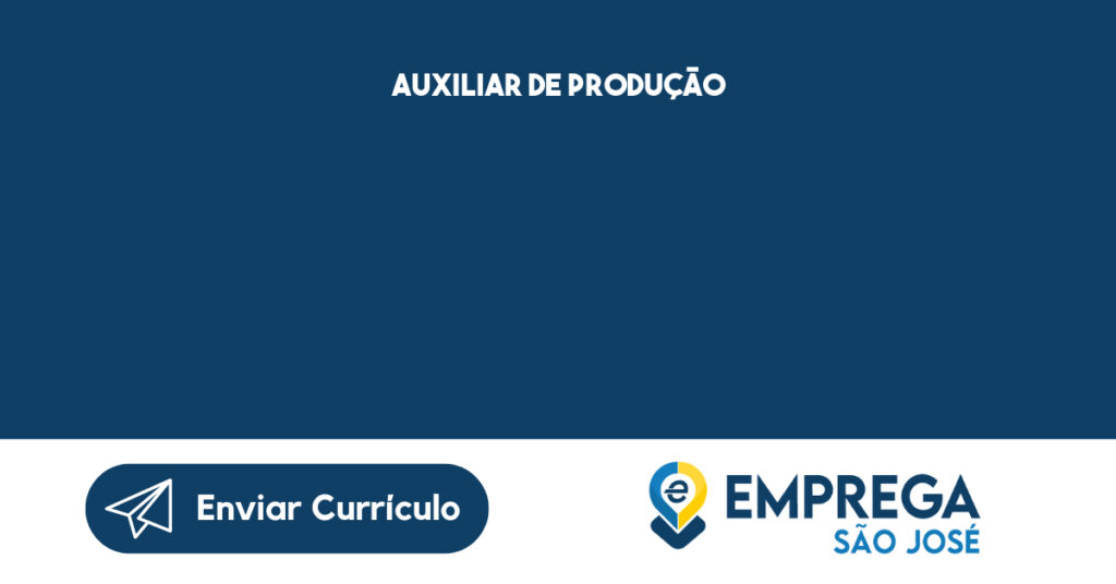 Auxiliar De Produção-São José Dos Campos - Sp 1