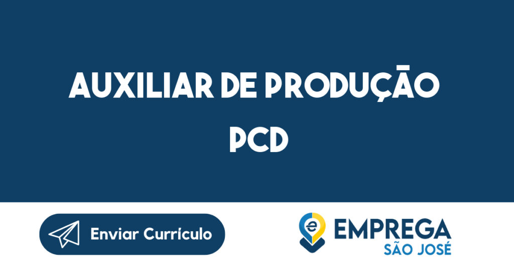 Auxiliar De Produção Pcd-Caçapava - Sp 1