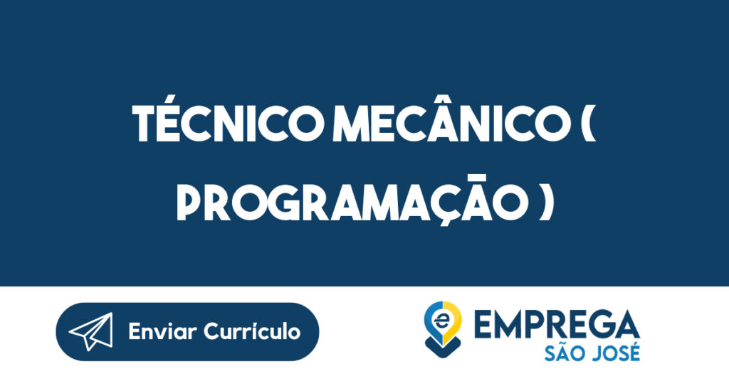 Técnico Mecânico ( Programação )-Jacarei - Sp 1