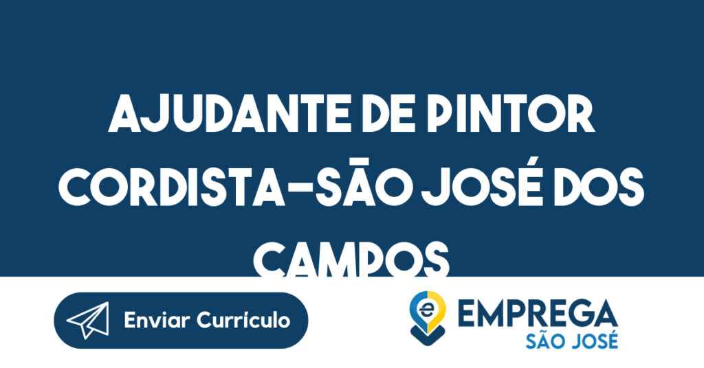 Ajudante De Pintor Cordista-São José Dos Campos - Sp 1