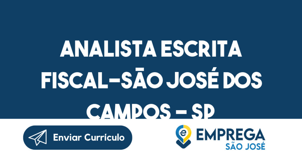 Analista Escrita Fiscal-São José Dos Campos - Sp 1