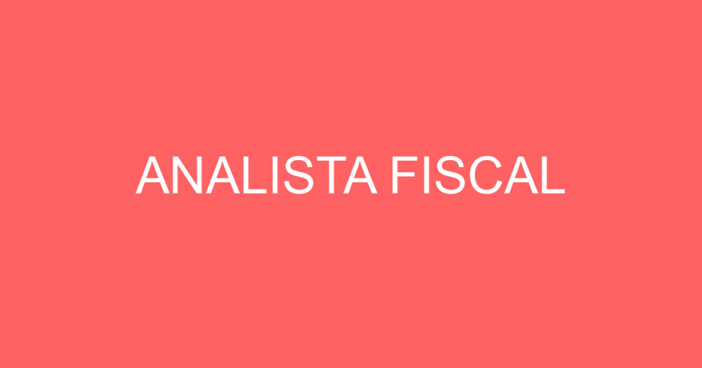 Analista Fiscal-São José Dos Campos - Sp 1