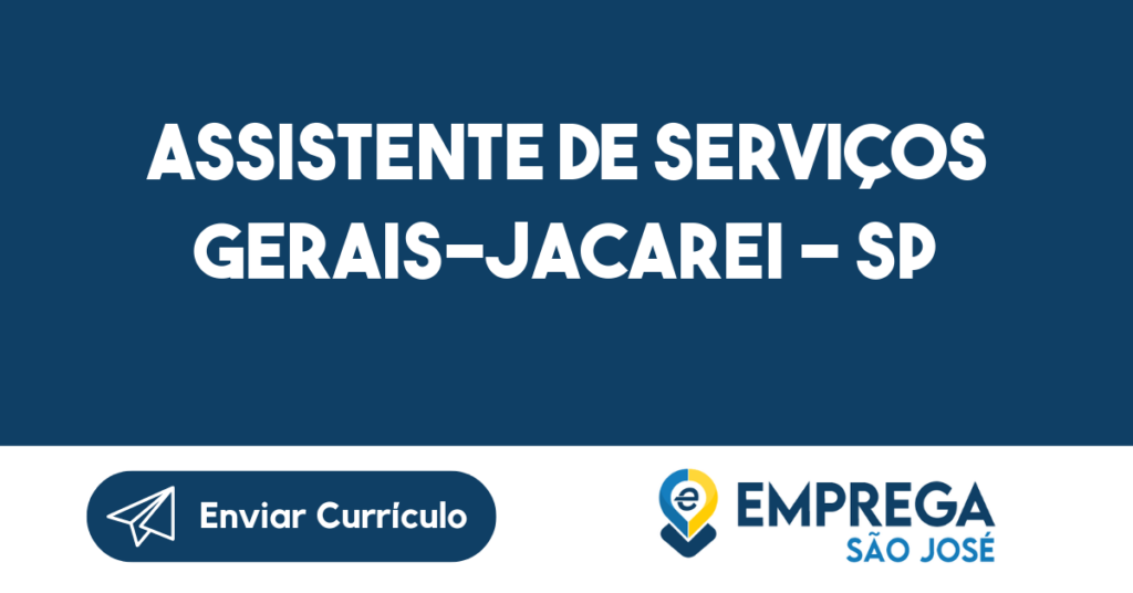 Assistente De Serviços Gerais-Jacarei - Sp 1