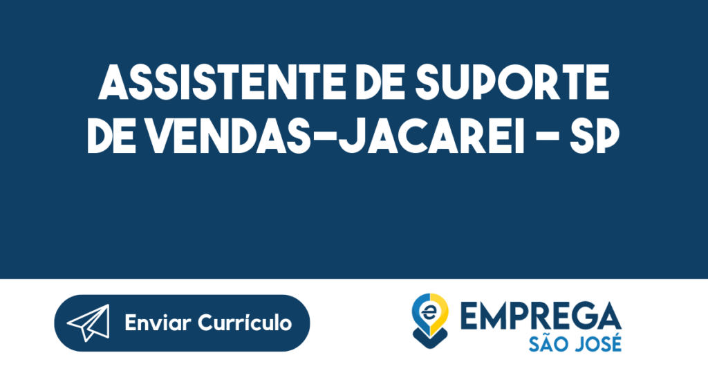 Assistente De Suporte De Vendas-Jacarei - Sp 1