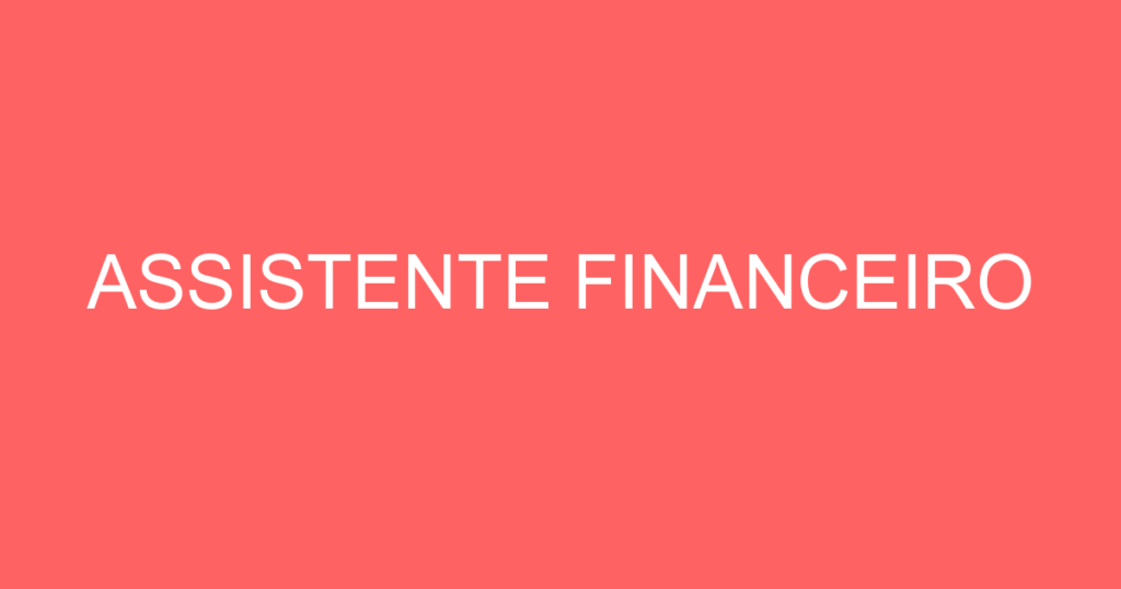 Assistente Financeiro-São José Dos Campos - Sp 1