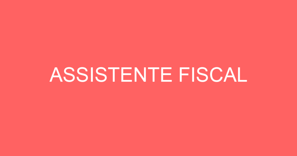 Assistente Fiscal-São José Dos Campos - Sp 1