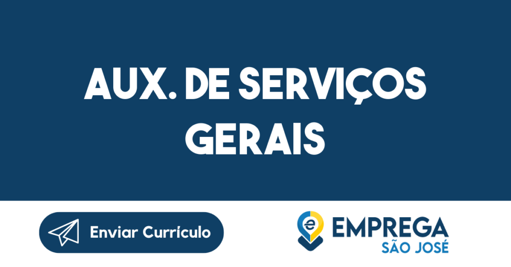 Aux. De Serviços Gerais-São José Dos Campos - Sp 1