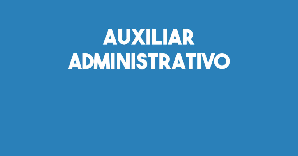 Auxiliar Administrativo -Jacarei - Sp 1