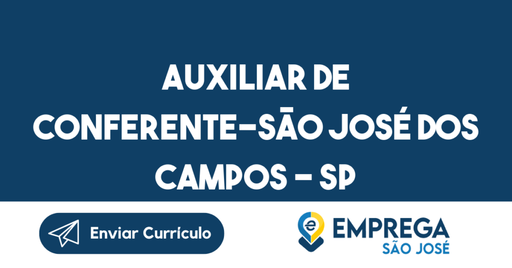 Auxiliar De Conferente-São José Dos Campos - Sp 1