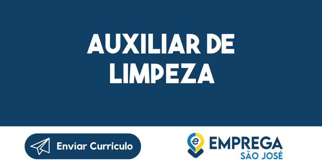 Auxiliar De Limpeza-São José Dos Campos - Sp 1