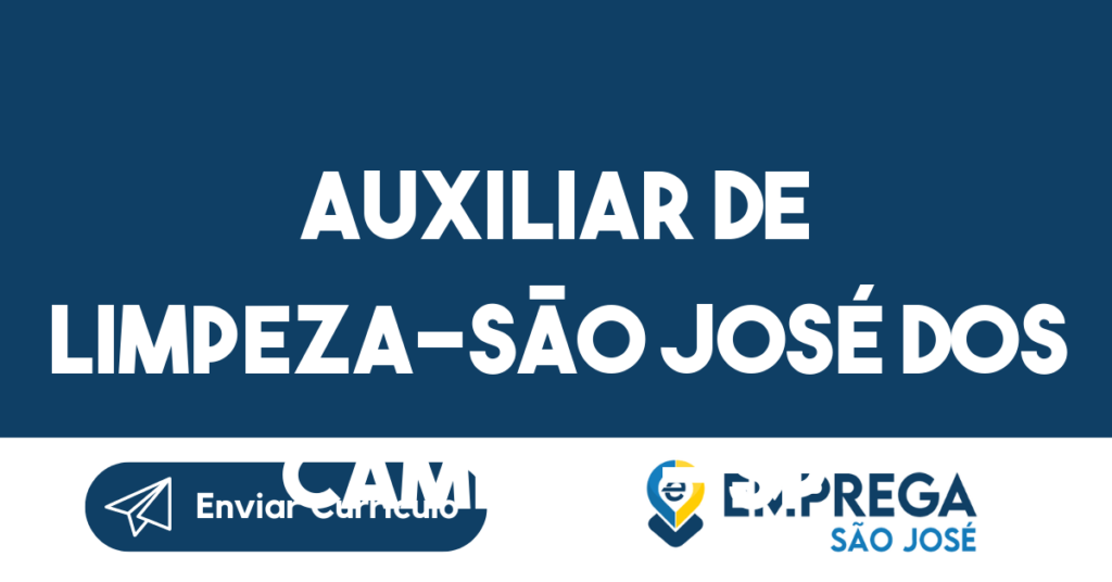 Auxiliar De Limpeza-São José Dos Campos - Sp 1