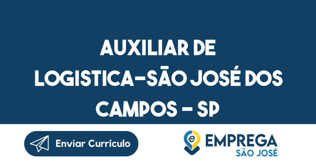 Auxiliar De Logistica-São José Dos Campos - Sp 1