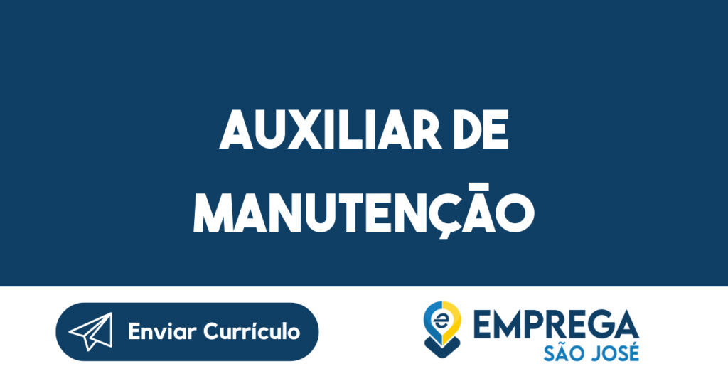 Auxiliar De Manutenção-São José Dos Campos - Sp 1