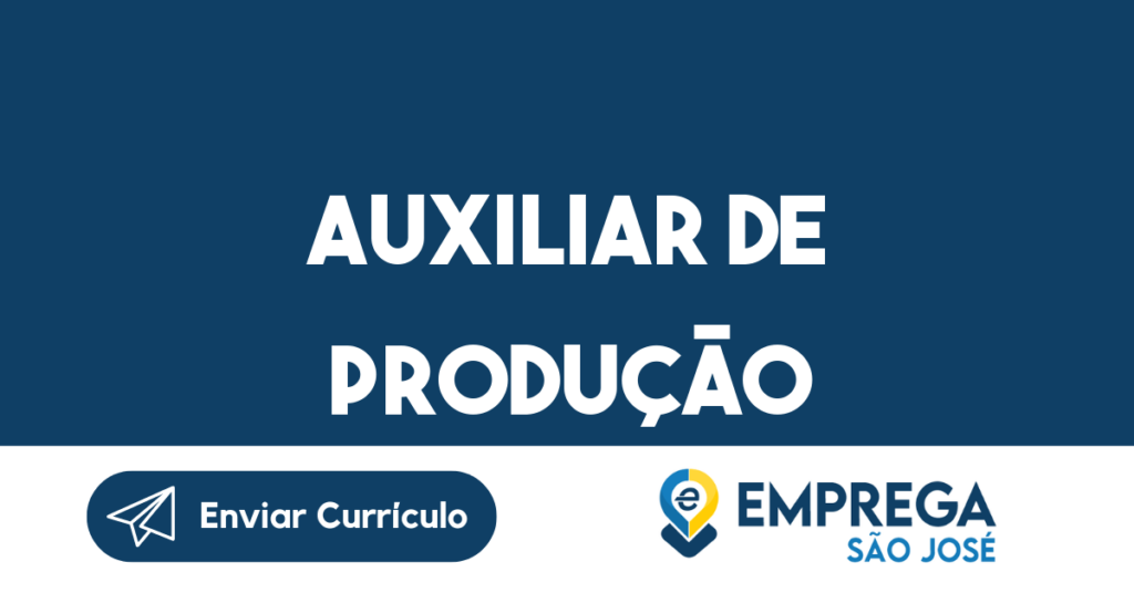 Auxiliar De Produção-Jacarei - Sp 1