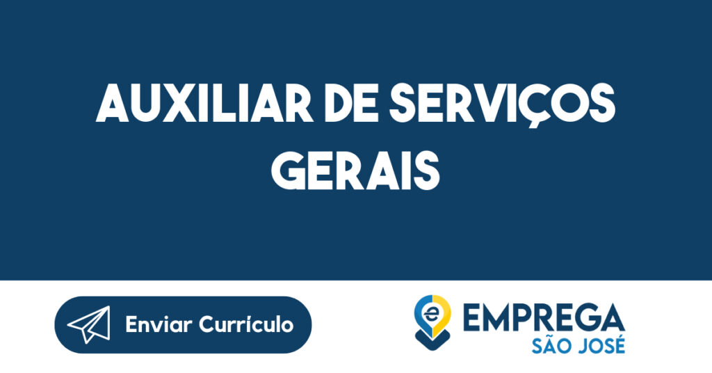 Auxiliar De Serviços Gerais-Jacarei - Sp 1