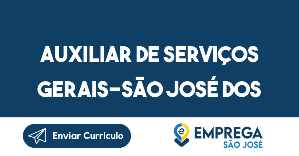 Auxiliar De Serviços Gerais-São José Dos Campos - Sp 1