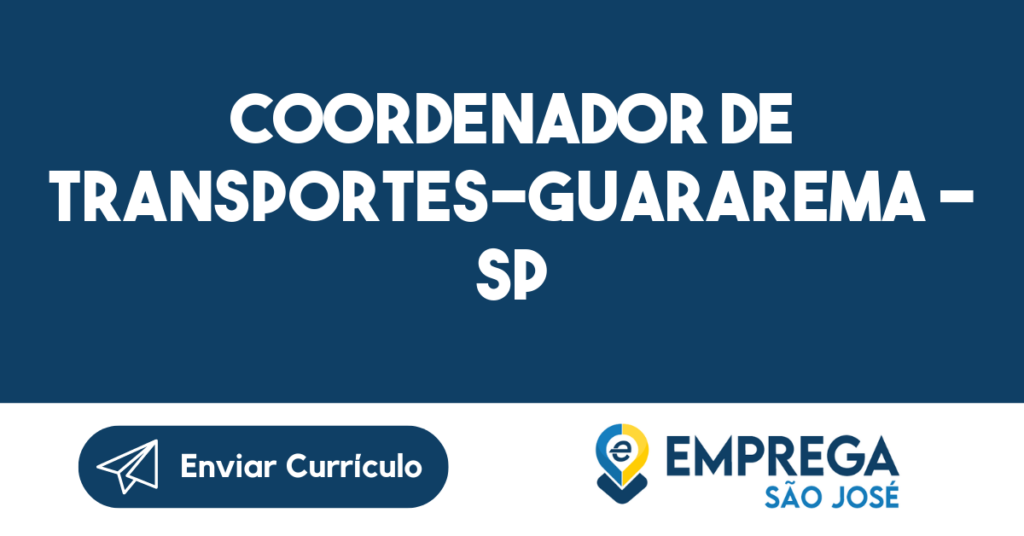 Coordenador De Transportes-Guararema - Sp 1