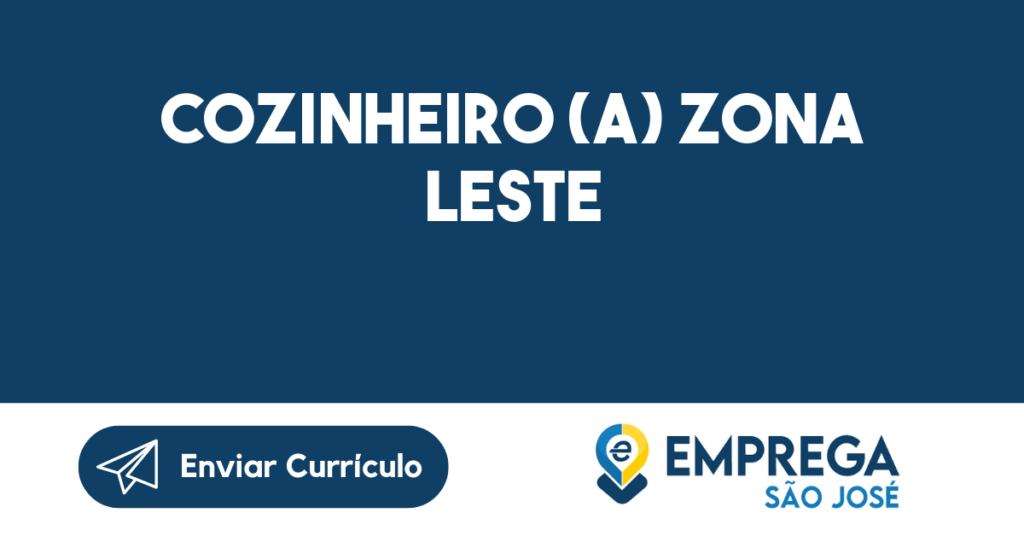 Cozinheiro (A) Zona Leste-São José Dos Campos - Sp 1