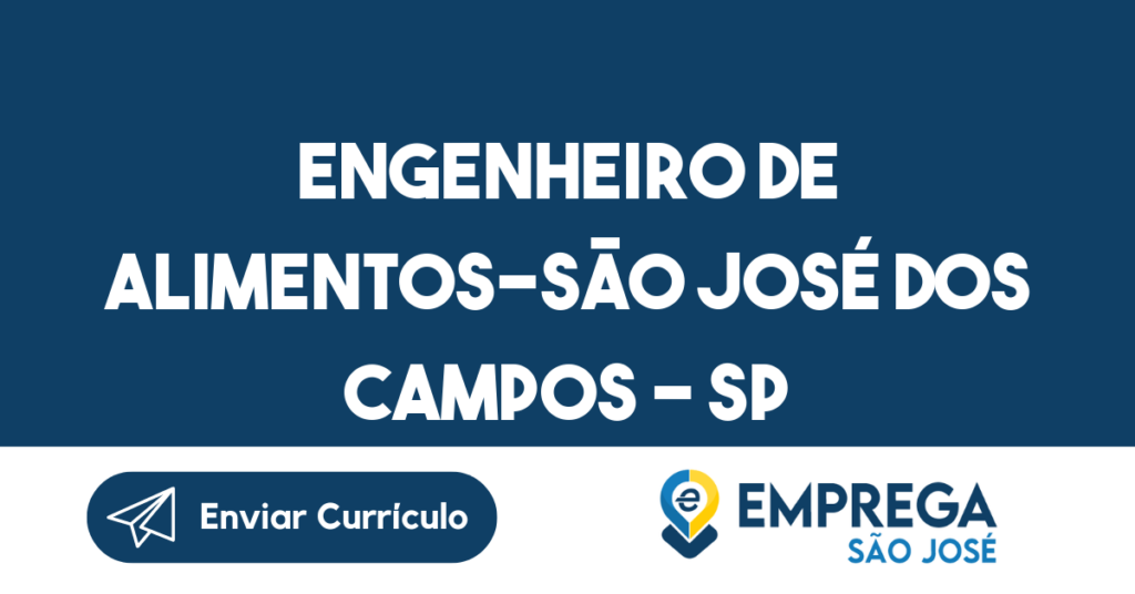 Engenheiro De Alimentos-São José Dos Campos - Sp 1