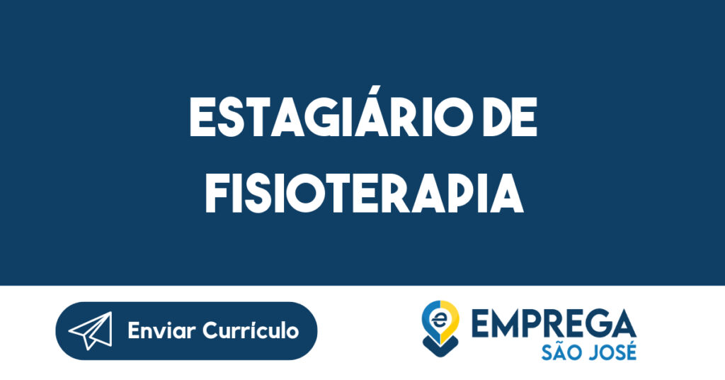 Estagiário De Fisioterapia-São José Dos Campos - Sp 1