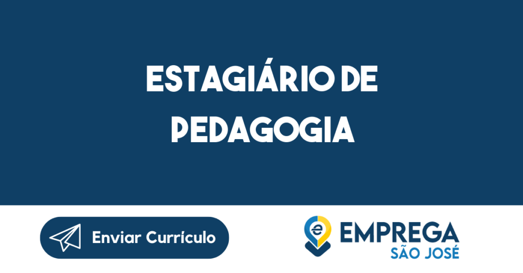 Estagiário De Pedagogia-São José Dos Campos - Sp 1