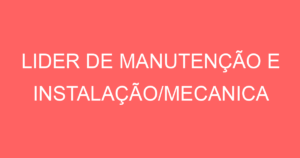 Lider De Manutenção E Instalação/Mecanica Refrigeração-São José Dos Campos - Sp 4