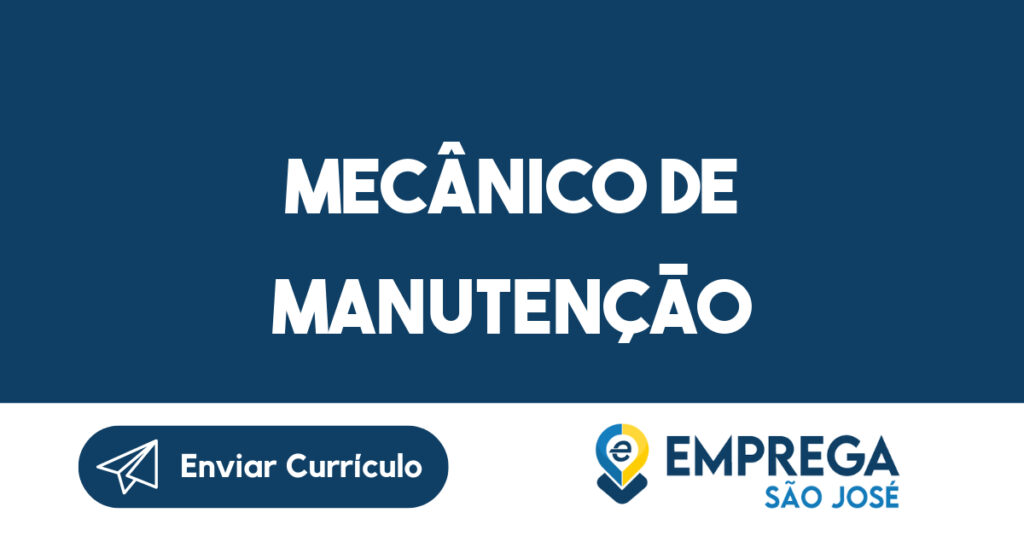 Mecânico De Manutenção-Jacarei - Sp 1