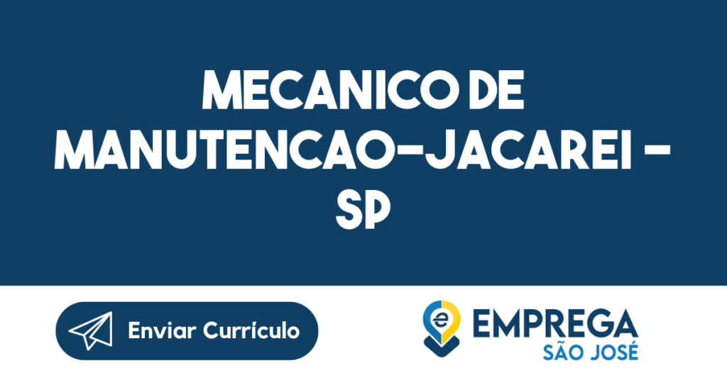 Mecanico De Manutencao-Jacarei - Sp 1