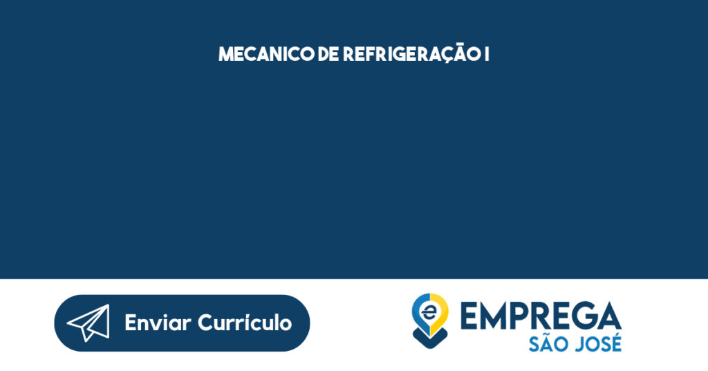 Mecanico De Refrigeração I-São José Dos Campos - Sp 1