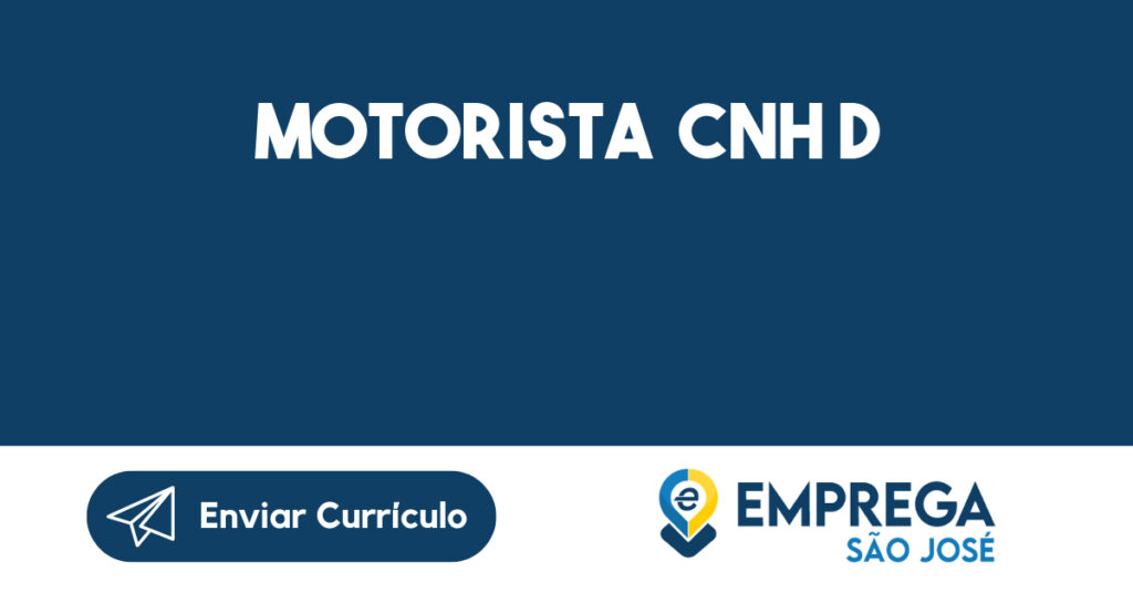 Motorista Cnh D-São José Dos Campos - Sp 1