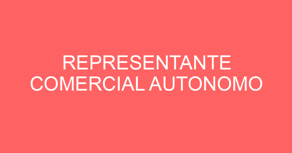 Representante Comercial Autonomo-São José Dos Campos - Sp 1