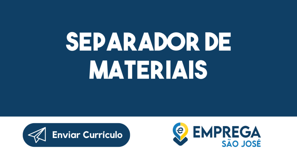 Separador De Materiais-São José Dos Campos - Sp 1