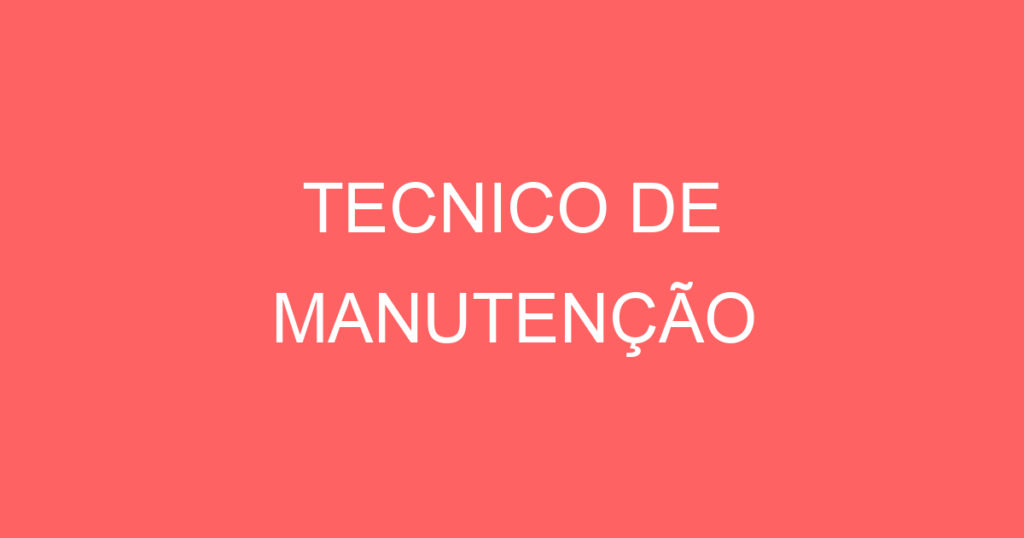 Tecnico De Manutenção-São José Dos Campos - Sp 1