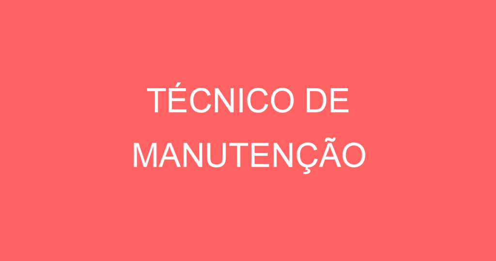 Técnico De Manutenção-São José Dos Campos - Sp 1