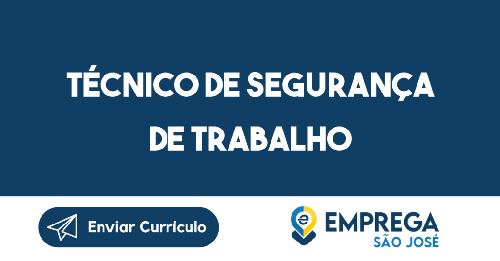 Técnico De Segurança De Trabalho-Jacarei - Sp 1