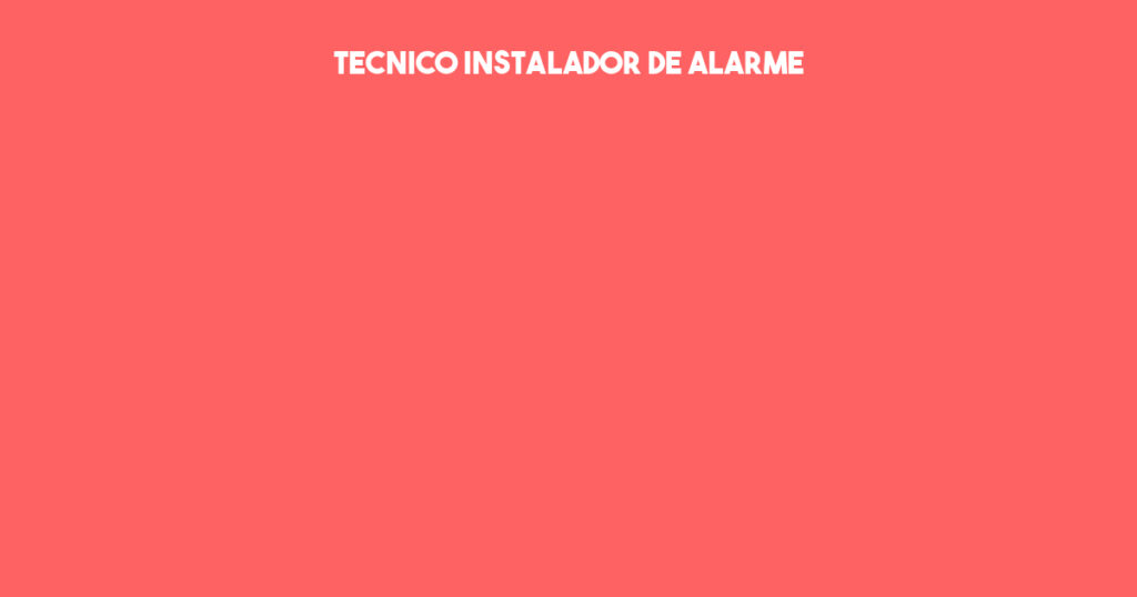 Tecnico Instalador De Alarme-São José Dos Campos - Sp 1