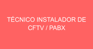 Técnico Instalador De Cftv / Pabx-São José Dos Campos - Sp 15