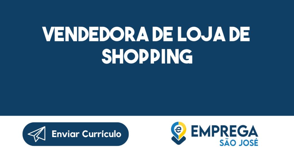 Vendedora De Loja De Shopping-São José Dos Campos - Sp 1