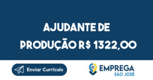 Ajudante De Produção R$ 1322,00-São José Dos Campos - Sp 1