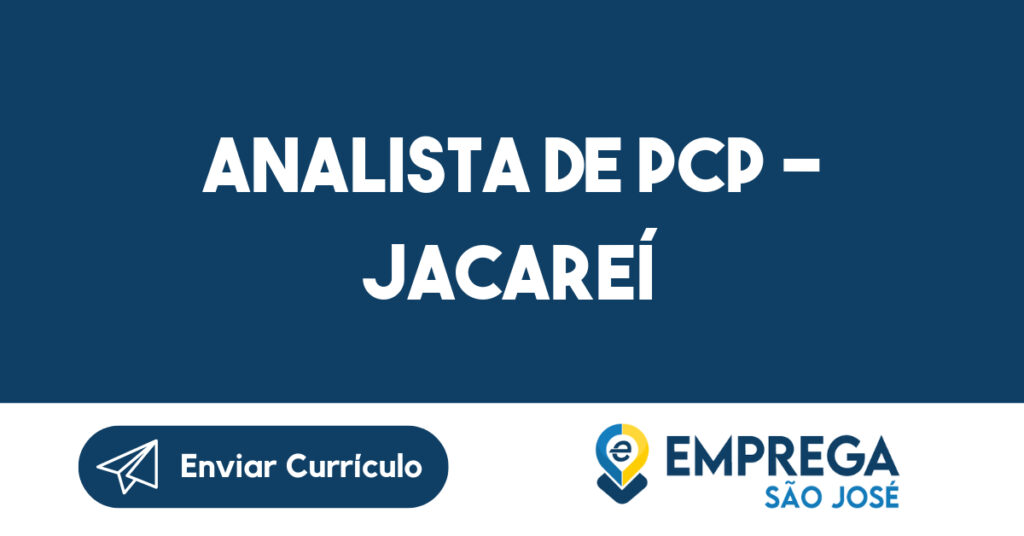 Analista De Pcp - Jacareí-Jacarei - Sp 1