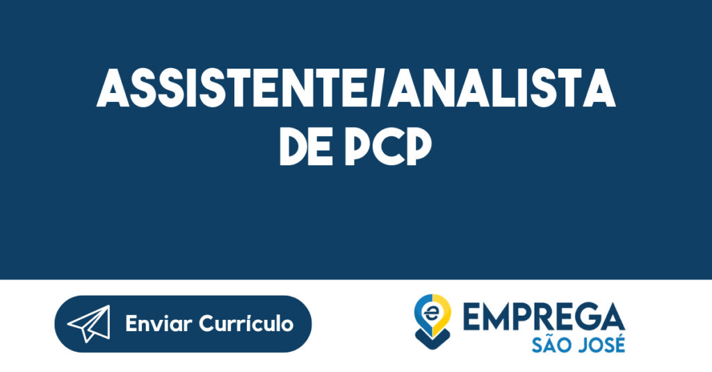 Assistente/Analista De Pcp-São José Dos Campos - Sp 1