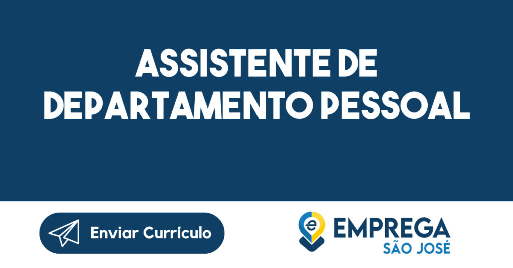 Assistente De Departamento Pessoal-São José Dos Campos - Sp 1