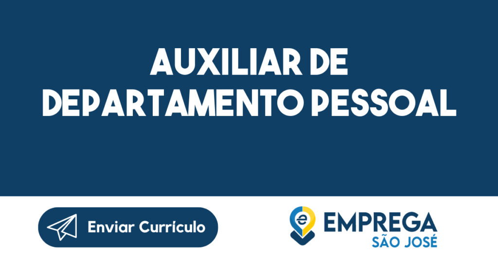 Auxiliar De Departamento Pessoal-Jacarei - Sp 1