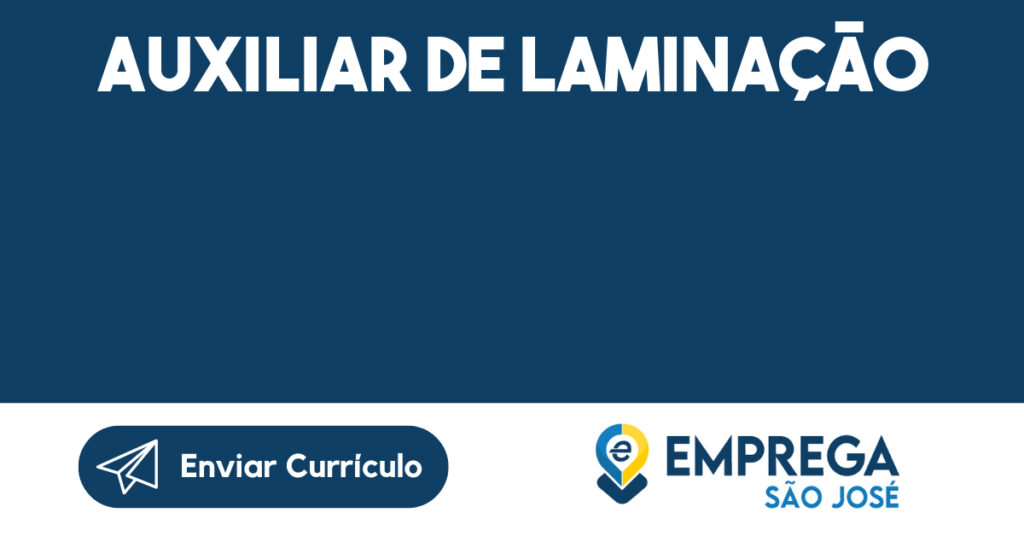 Auxiliar De Laminação-São José Dos Campos - Sp 1