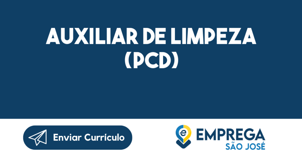 Auxiliar De Limpeza (Pcd)-São José Dos Campos - Sp 1