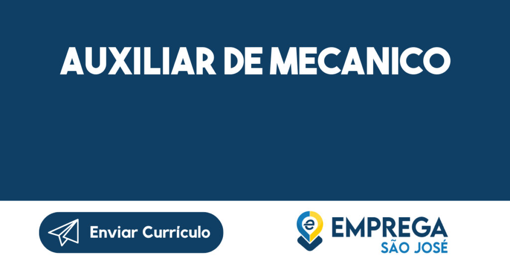 Auxiliar De Mecanico-São José Dos Campos - Sp 1