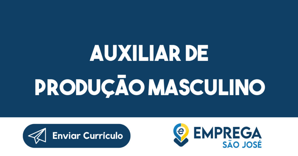 Auxiliar De Produção Masculino -Jacarei - Sp 1