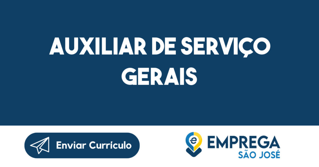 Auxiliar De Serviço Gerais-Jacarei - Sp 1